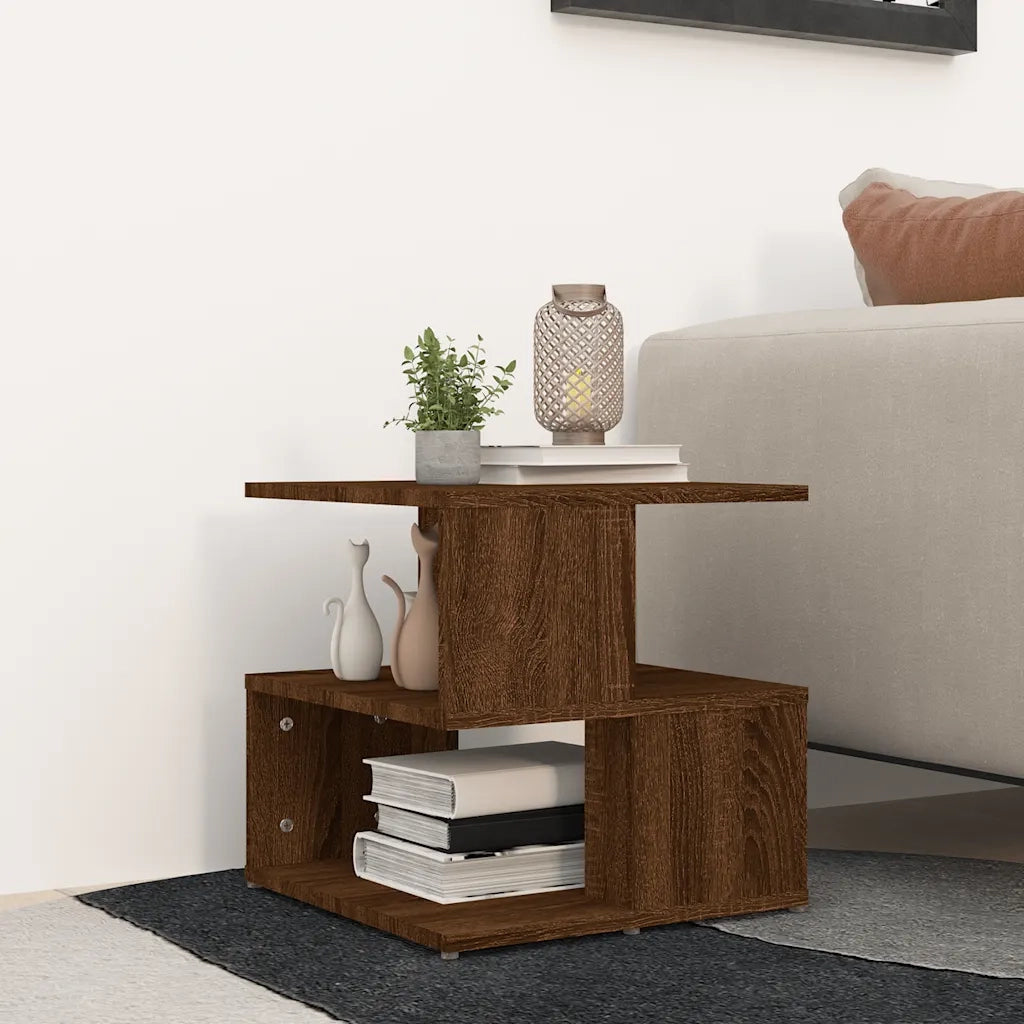 Tavolino da Salotto Rovere Marrone 40x40x40cm Legno Multistrato 815812