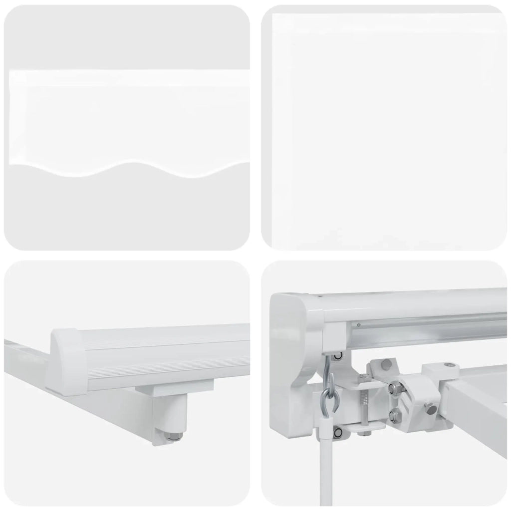 Tenda retrattile manuale Bianco 4,5 × 3,5 m 3420320