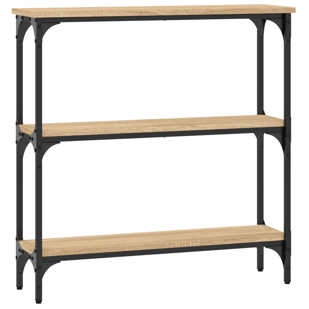 Tavolo Consolle Rovere Sonoma 75x22,5x75 cm Legno Agglomerato 834031