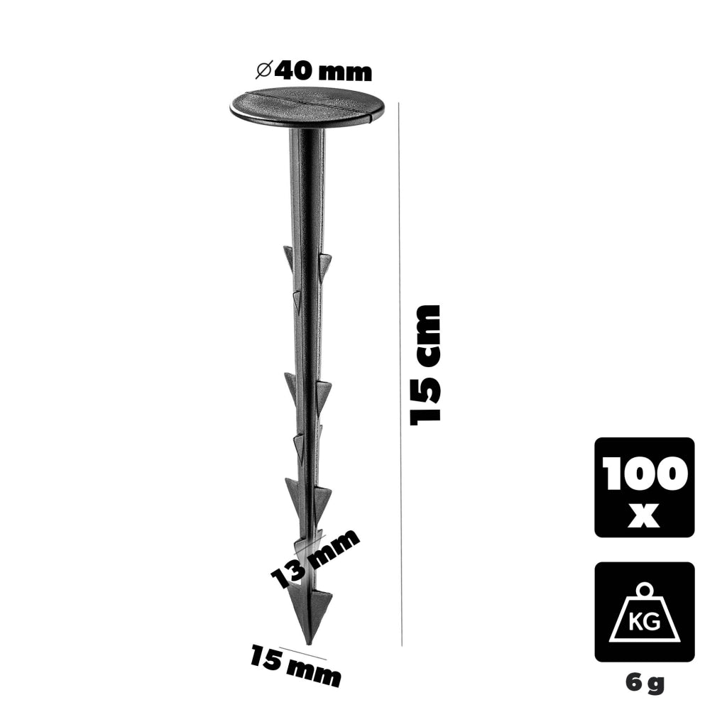 KADAX Szpilki do agrowłókniny 15cm 100szt  <1> K17