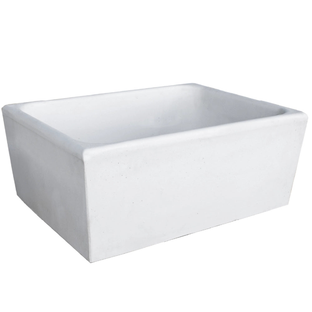 Pilozza calcestruzzo cemento serie ostuni design moderno bianco verniciabile *** misure 75 x 55 x h.30 cm, confezione 1