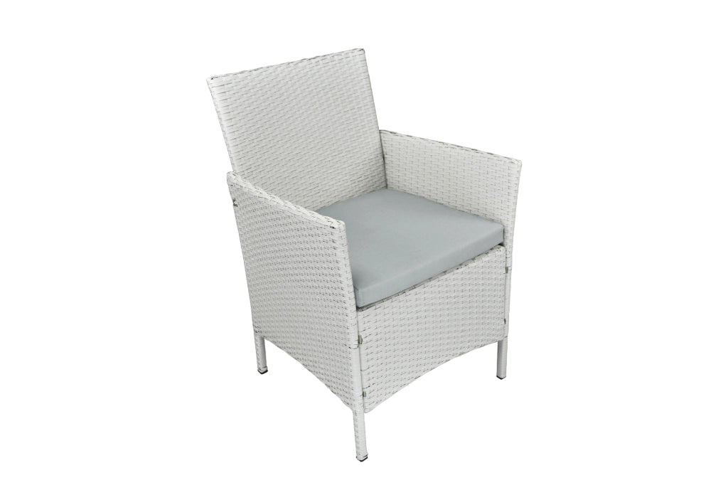 Salotto da giardino in rattan, set di divani da esterno in polyrattan bianco - Erica - RT-E08ZB
