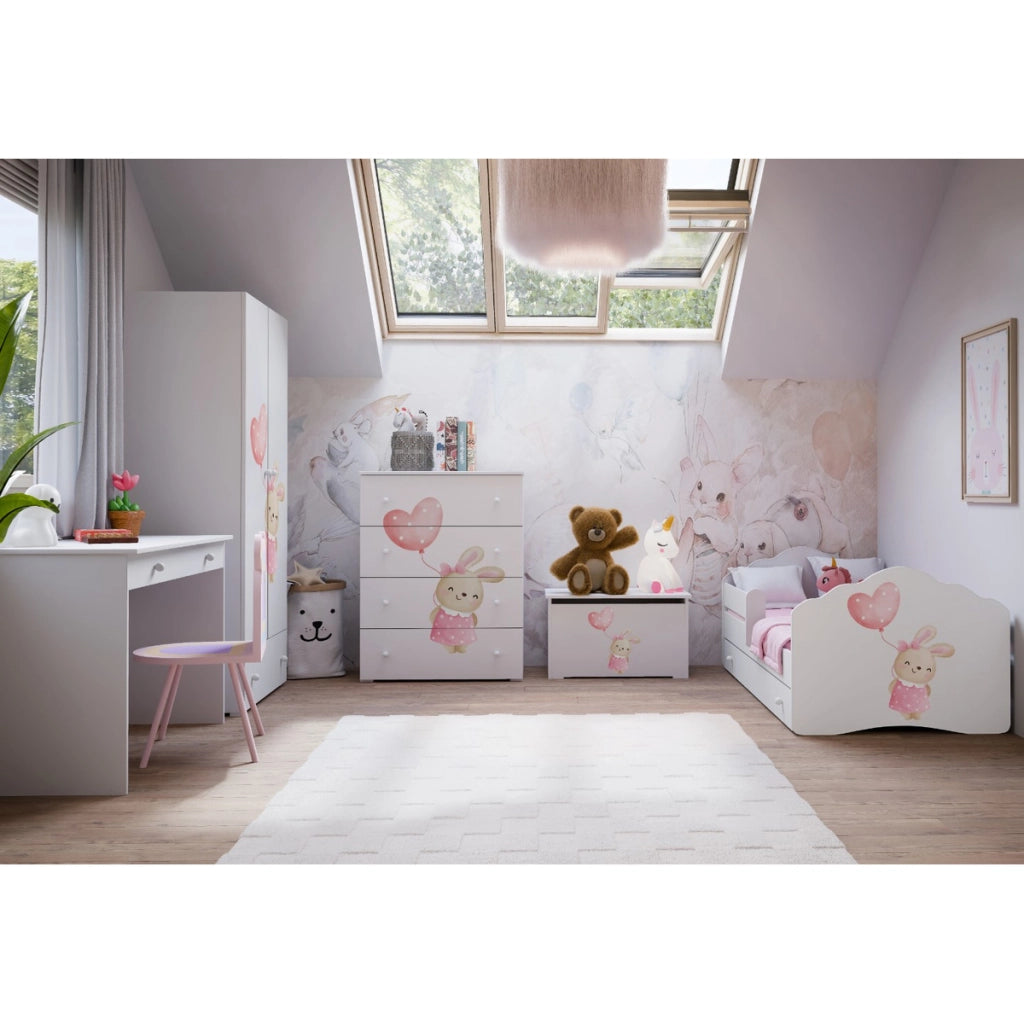 Scrivania BASIC bianca 110 cm con cassetto