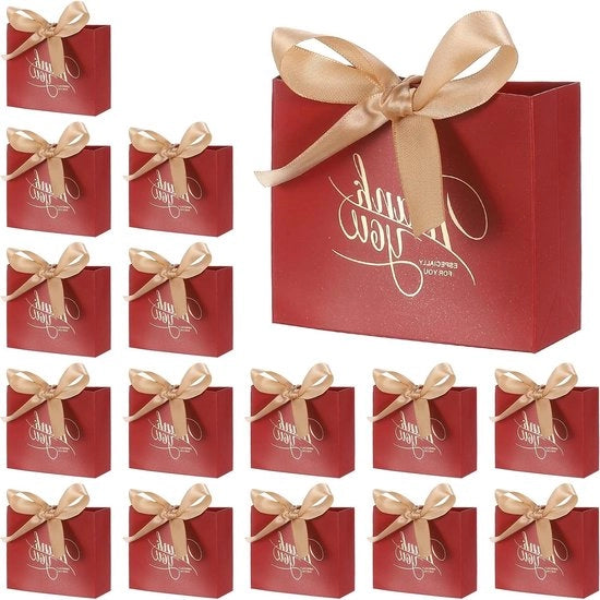 Set di biglietti di ringraziamento 36 pezzi con nastri, dimensioni 10 x 5 cm - per iniziative di studio, inizio dell'anno, matrimoni, acquisti di massa