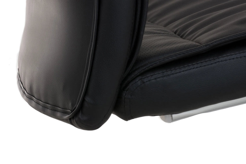 Sedia Caro in similpelle nero