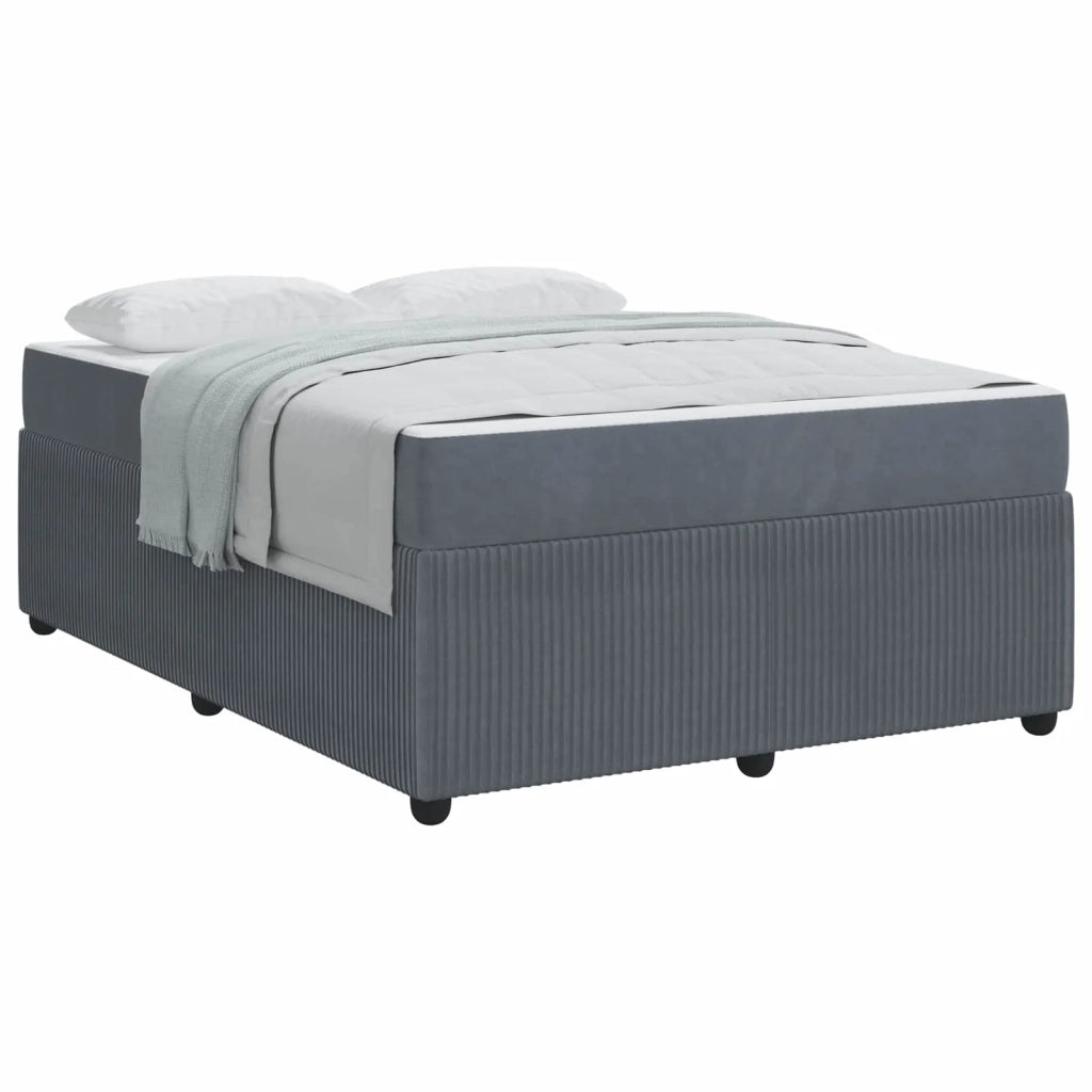 Struttura del letto Grigio scuro 140 x 200 cm Tessuto 3398400