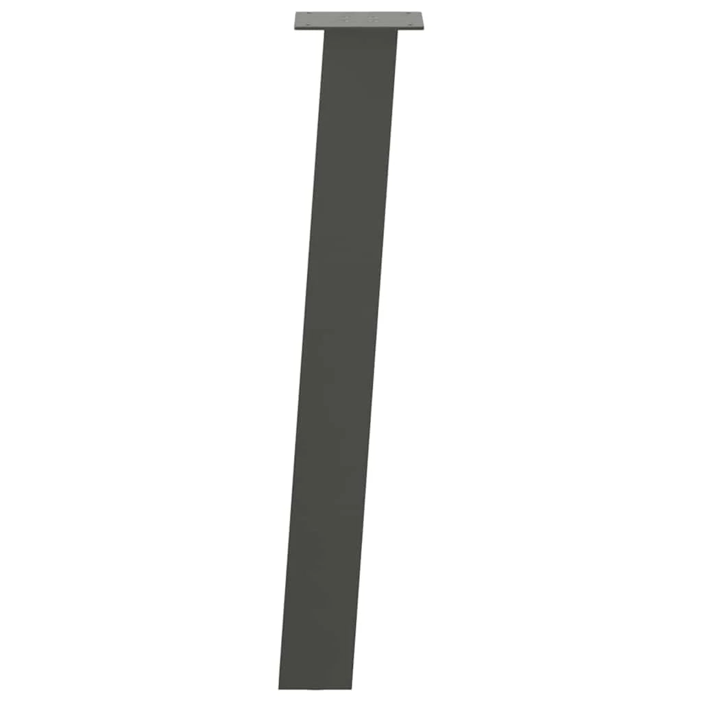 Set di 4 gambe per tavolo consolle 72 x 72 cm design moderno pratico montaggio rapido acciaio antracite 02_0056803