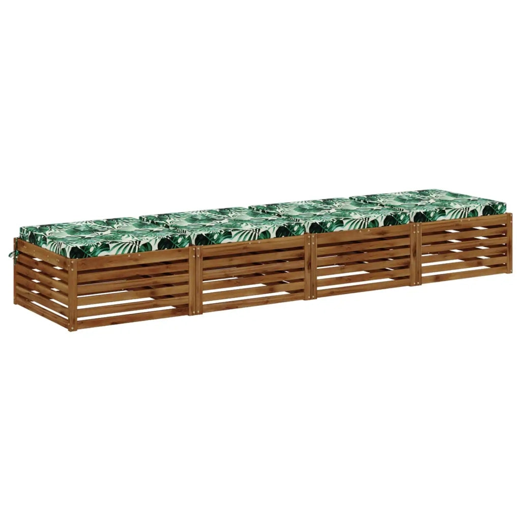 Cuscini per Sedia in 4 Pezzi SOEST 4 pz 100% Poliestere 945096
