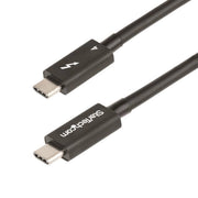 Startech.com cavo thunderbolt 4 da 1m - 40gbps - pd 100w - cavo video/trasferimento dati 4k/8k - cavo thunderbolt certificato intel compatibile con usb4/thunderbolt 3/usb 3.2/usb tipo c/displayport - cavo usb c - TBLT4MM1M