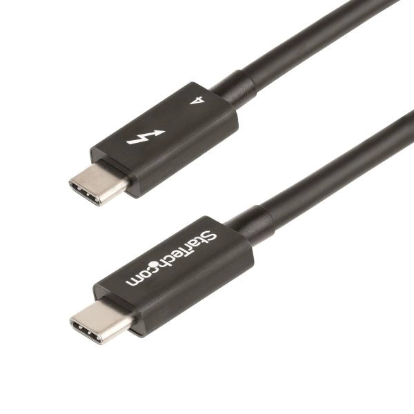 Startech.com cavo thunderbolt 4 da 1m - 40gbps - pd 100w - cavo video/trasferimento dati 4k/8k - cavo thunderbolt certificato intel compatibile con usb4/thunderbolt 3/usb 3.2/usb tipo c/displayport - cavo usb c - TBLT4MM1M