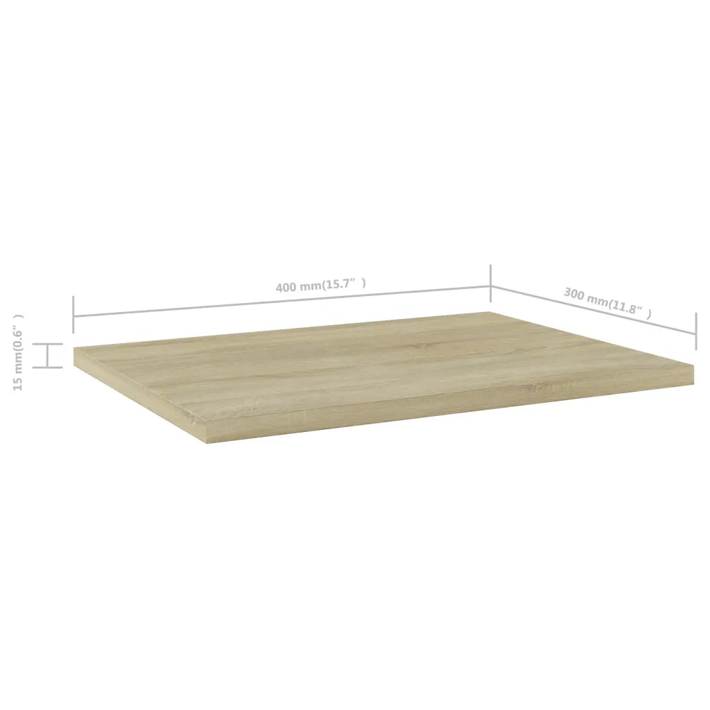 Ripiani per Libreria 4pz Rovere Sonoma 40x30x1,5cm Multistrato 805160