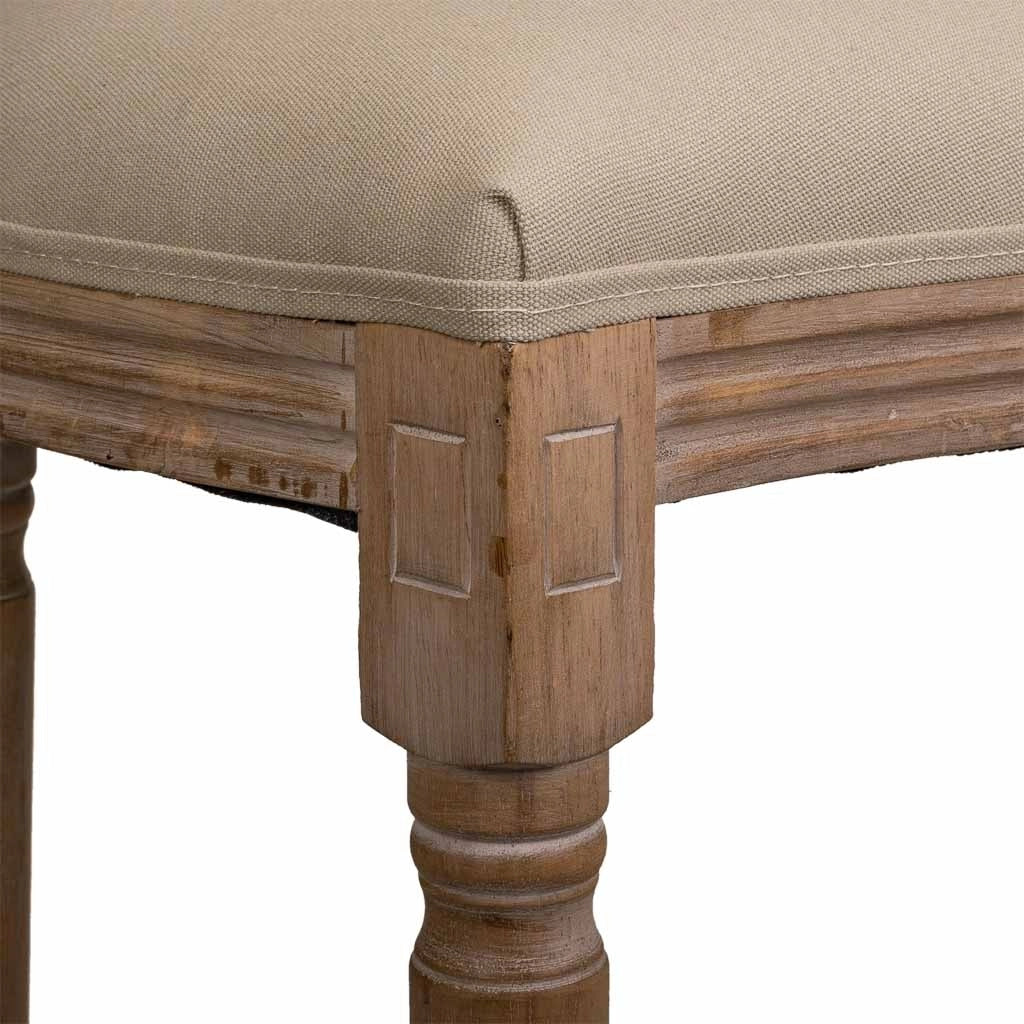 Sgabello in legno imbottito marrone 48x42x76/121h