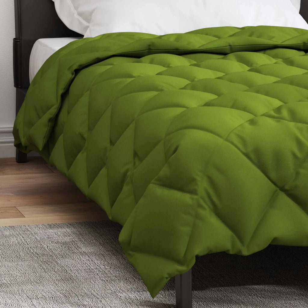 Piumone | Duvet Invernale Verde 135 x 200 cm Microfibra