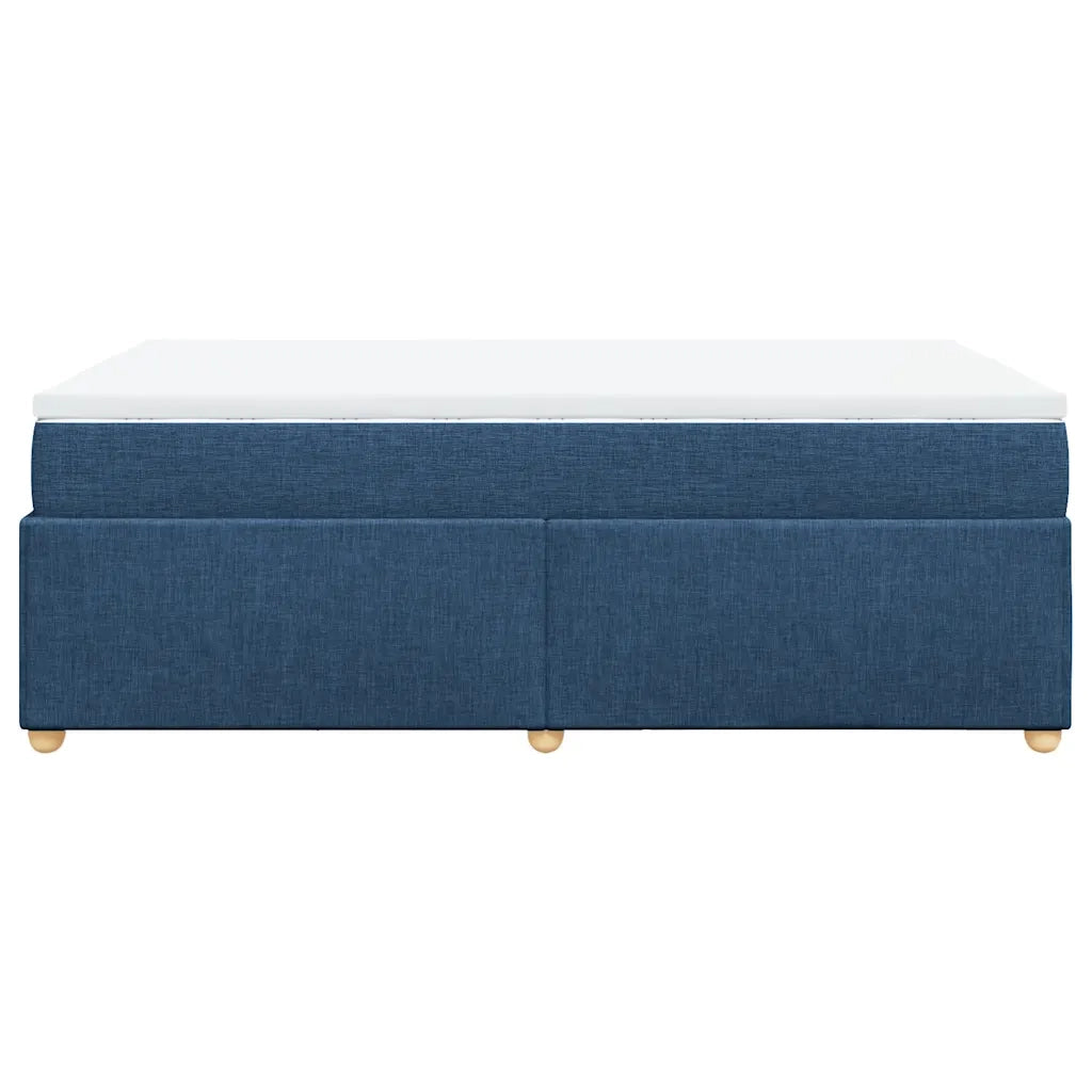 Giroletto a Molle con Materasso Blu 120x200 cm in Tessuto 3285372