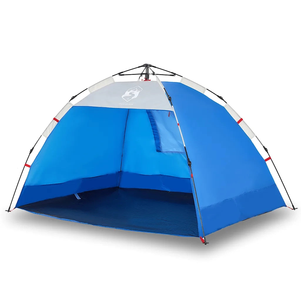 Tenda da Spiaggia 2Persone Azzurro Rilascio Rapido Impermeabile 4005296