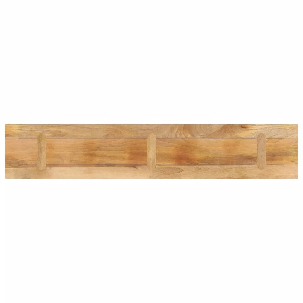vidaXL Piano per Tavolo 140x20x2,5 cm Rettangolare Legno Mango Grezzo