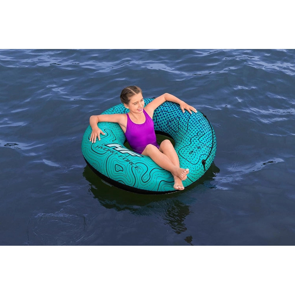 Trade Shop - Salvagente Ciambella Gonfiabile Con Motivi Ondulati Breeze Rider 106x106x27cm 36401 -