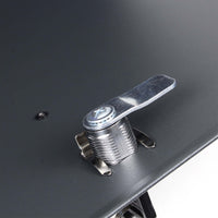 Cassetta postale V61 con portagiornale, antracite e inox, soft-close, 370 x 105 x 370 mm