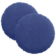 Cuscini per Seduta 2 pz | Cuscini per sedie Blu Polizia ?30 x 13 cm Velluto