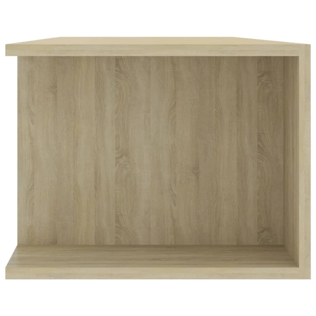 Mobile TV multimediale mensola TV credenza mobile TV per sala da pranzo soggiorno camera da letto con luci LED rovere Sonoma 135 x 39 x 30 cm marrone 02_0026760