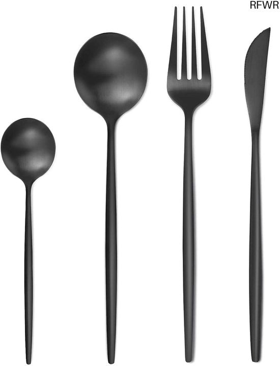 Set da Cucina per 6 Persone - Servizio Completo - 24 Pezzi - Cucina Completa