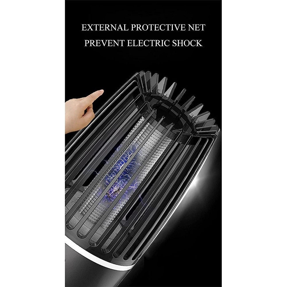 Trade Shop - Antizanzare Elettrica Fotocatalitico 360° Portatile Luce Viola Alimentatore Usb -
