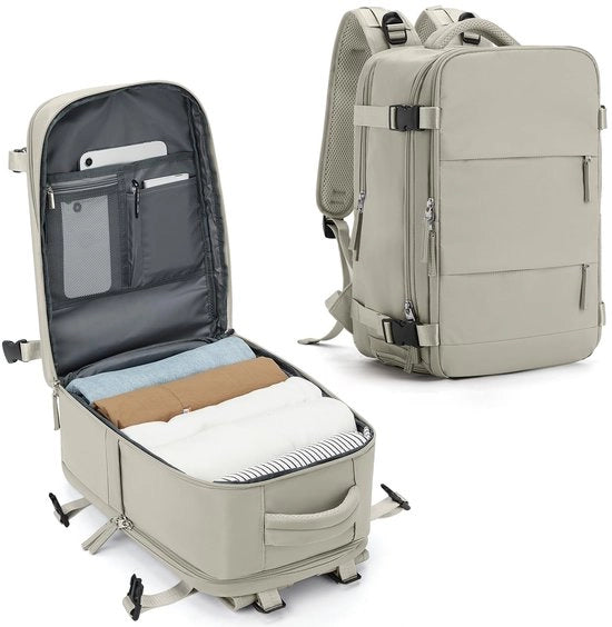 Borsa a Mano da Viaggio 40x20x25 per Bagaglio a Mano per Volo Borsa da Sotto Sella con Fondo per Laptop Borsa per Uomo Donna Ragazzo Adolescente con Tasca per Scarpe Dimensioni 45x36x20