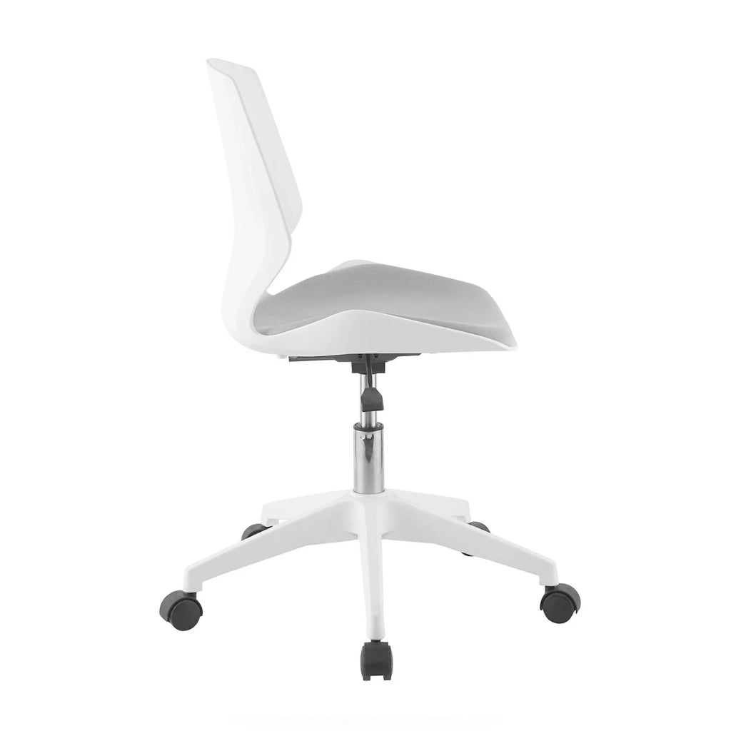LÚZETE - SEDIA DA UFFICIO LAWRENCE CON ROTELLE BIANCO