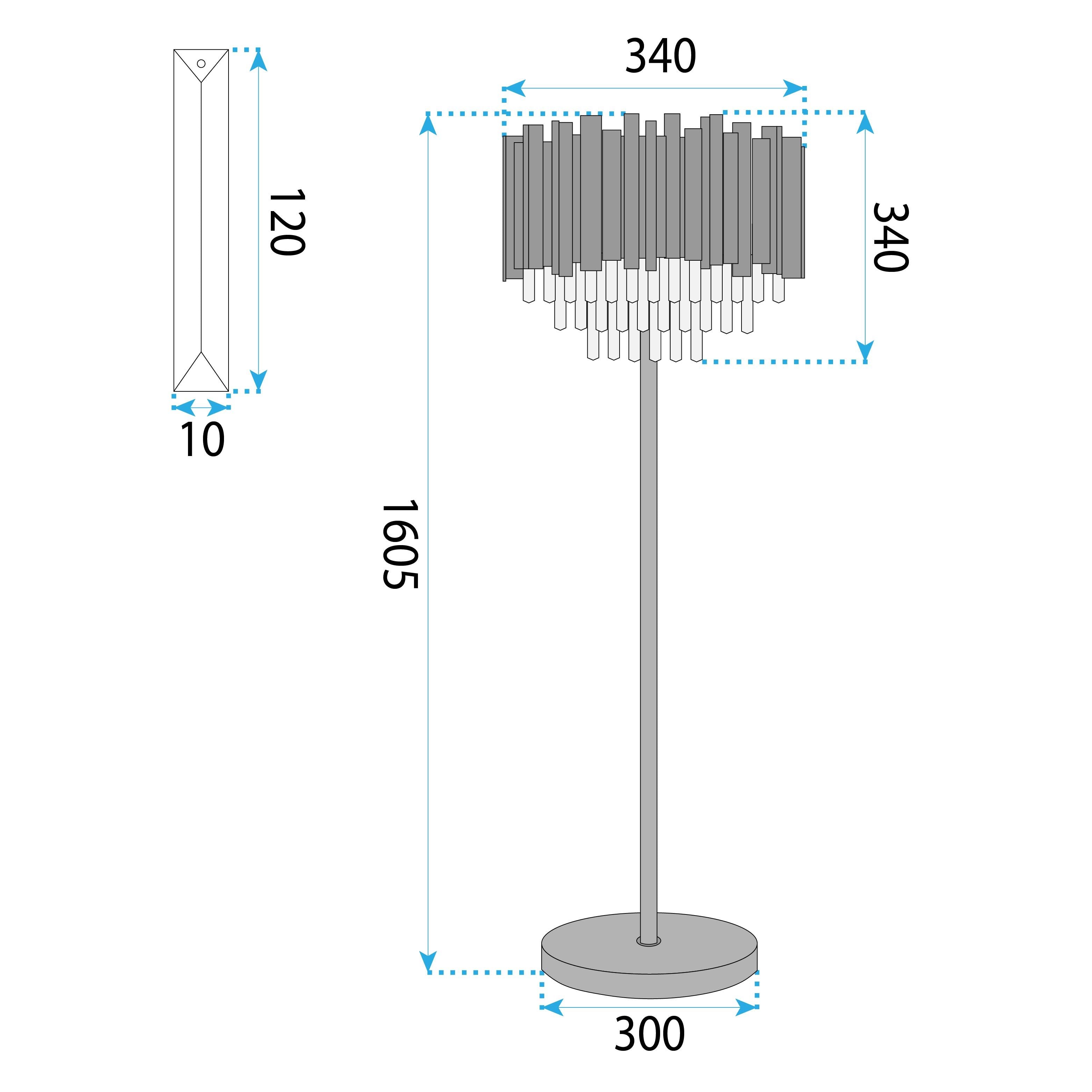 Lampada APP1715-3F Black