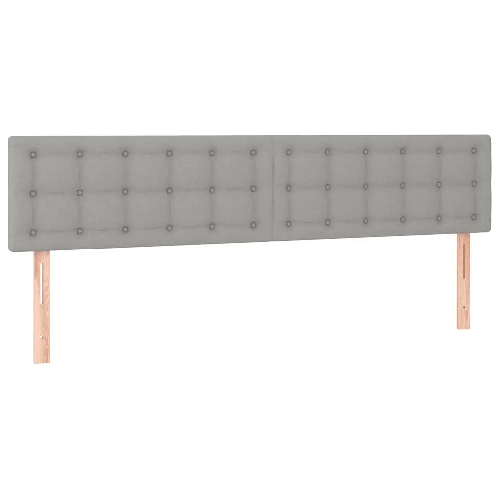 Giroletto a Molle con Materasso Grigio Chiaro 120x190cm Tessuto