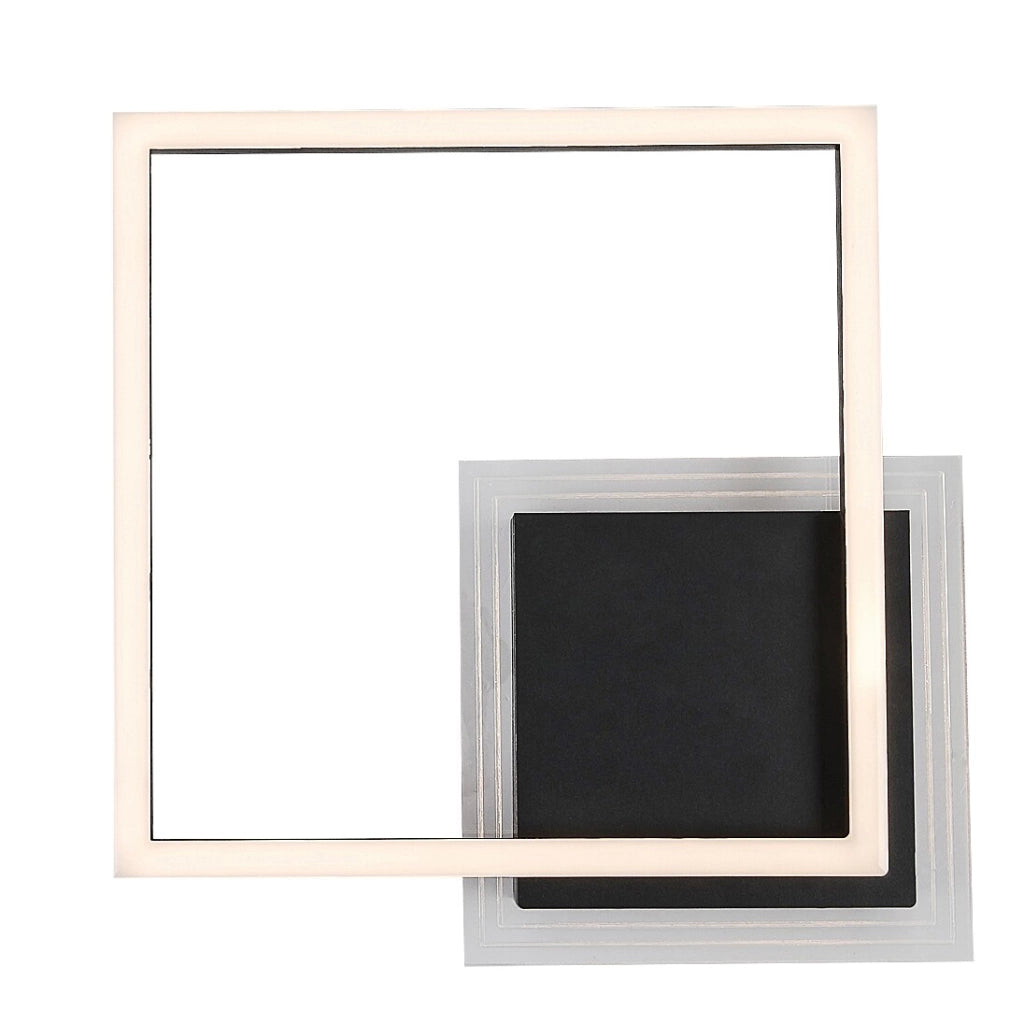 Plafoniera LED quadrata nera 24W 3000K Rabalux Ottavia