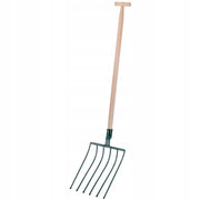 Forca KADAX a 6 denti per patate e barbabietole, in metallo massiccio e resistente, lunga 140 cm.