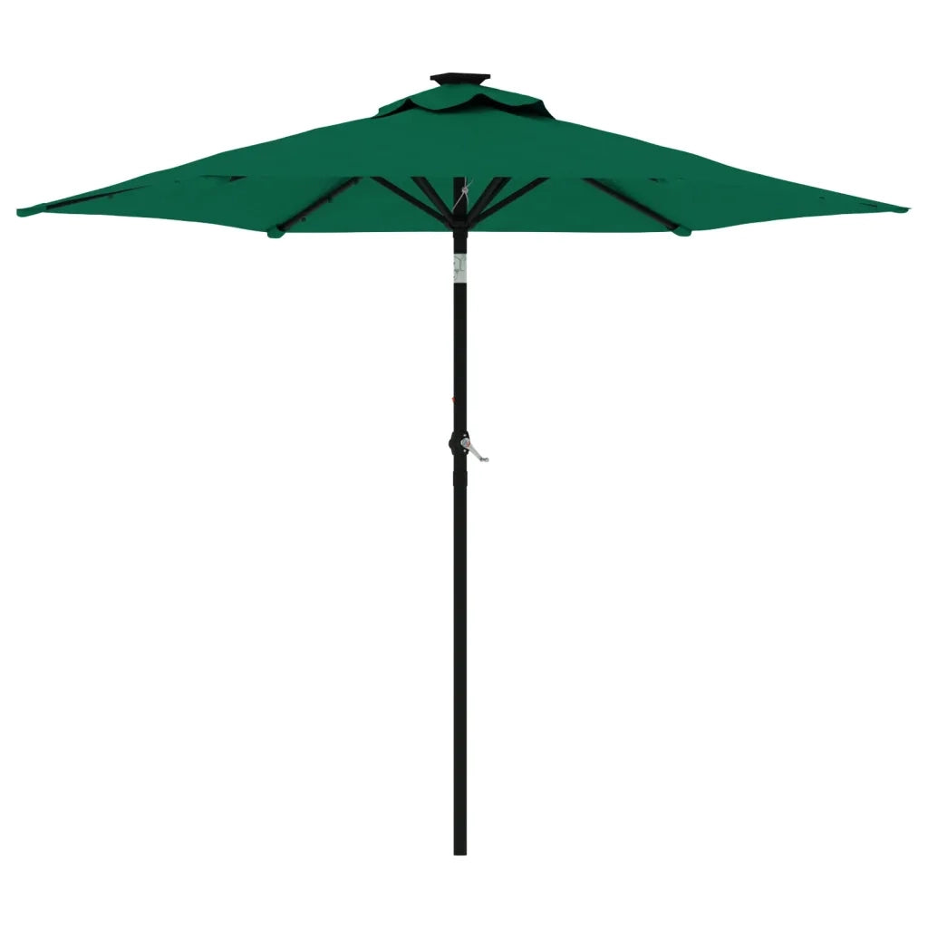 Ombrellone Giardino con Palo in Acciaio Verde 225x225x212 cm 4005059