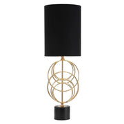 Lampada da Tavolo VKH134, Nero, Metallo, 22,5x22,5x65 cm