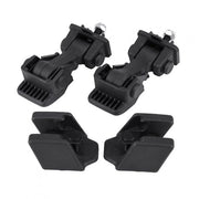 Set di Bloccaggio del Parafango a Motore da 2 - Supporti di Sicurezza - Braccioli - Metallo/Plastica - Nero - Per TJ 1997-2006 - Bloccaggio del Parafango