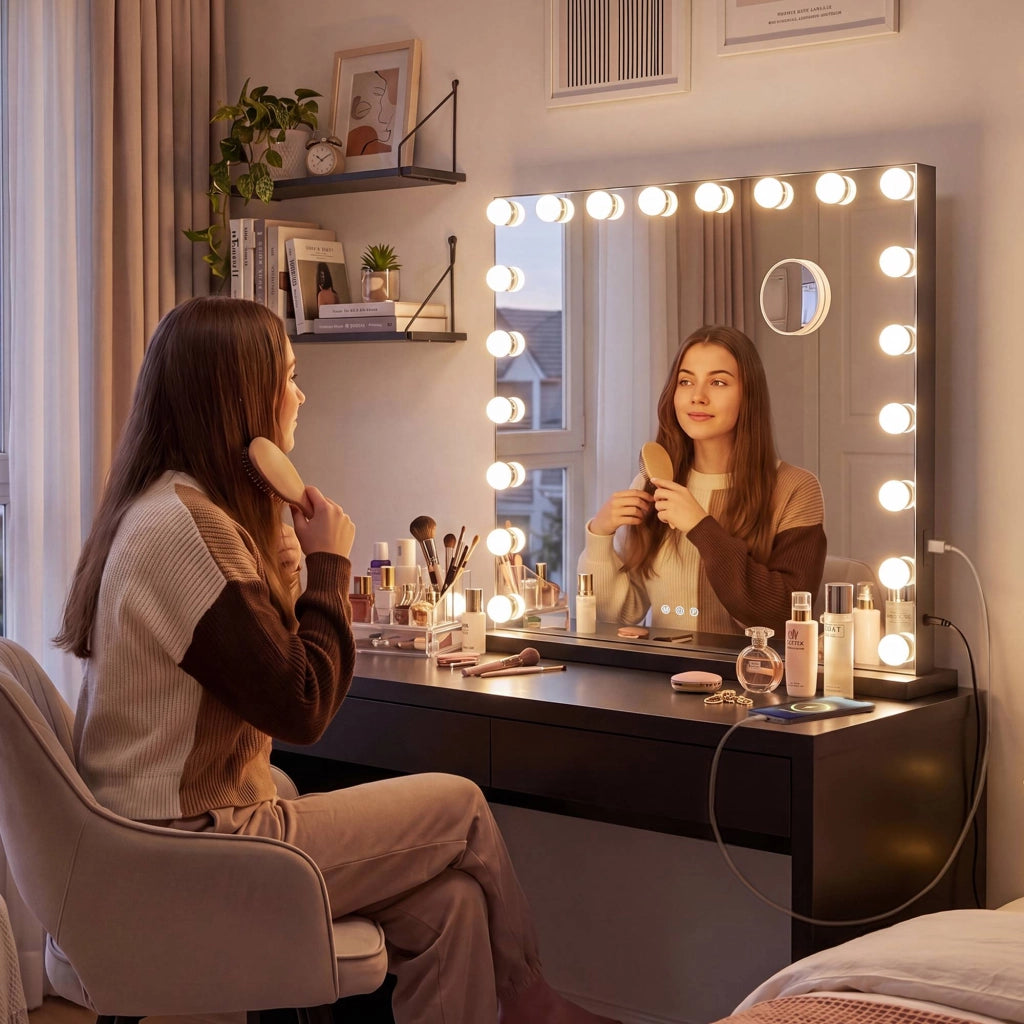 Schminkspiegel Norlina mit Bluetooth