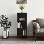 Credenza Nera 34,5x32,5x90 cm in Legno Multistrato 828733