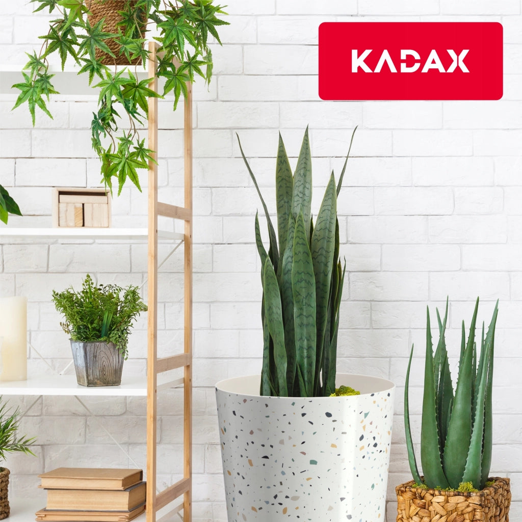 Copertura in plastica per vaso da fiori KADAX, per vaso rotondo in terrazzo da 19 cm