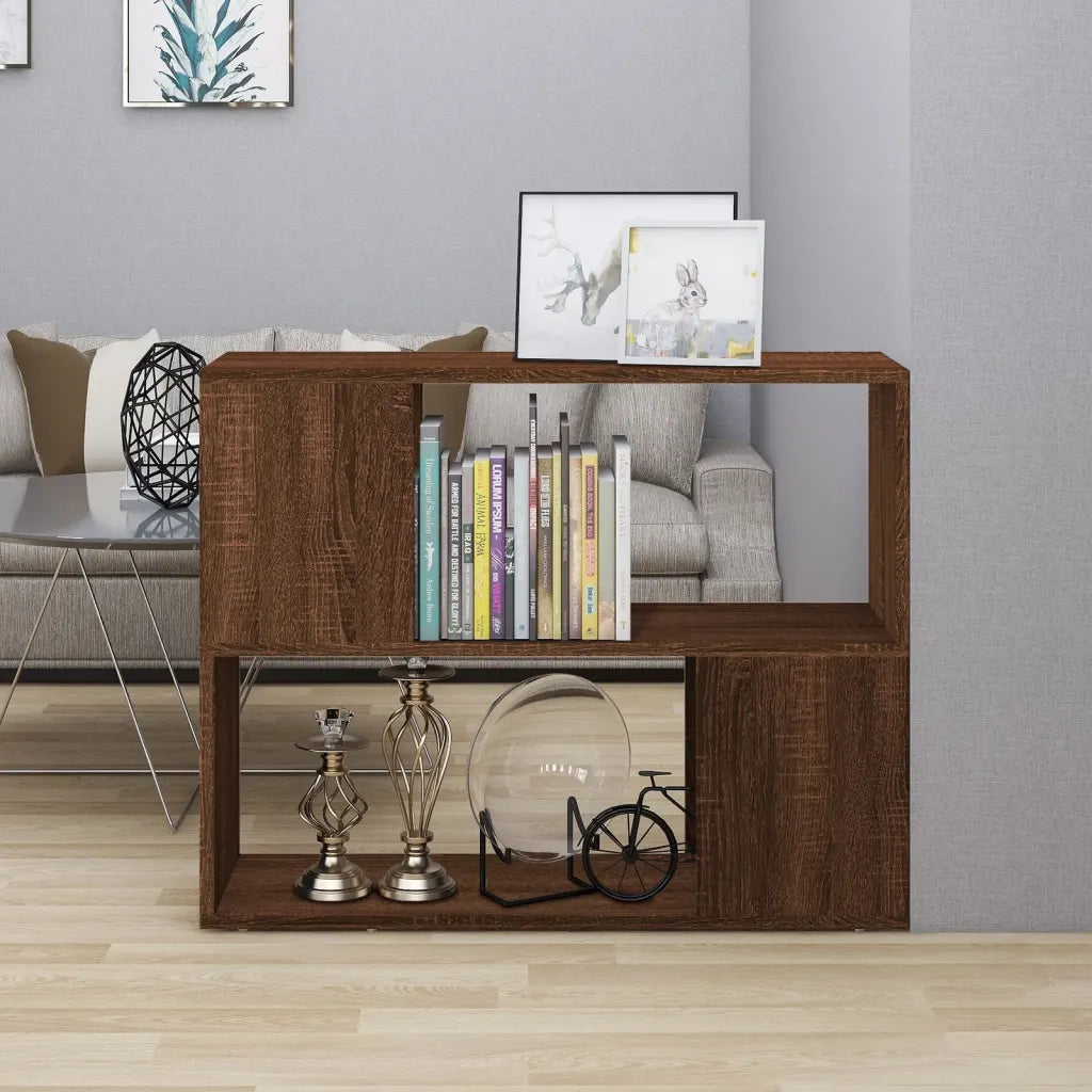 Libreria/Divisorio Rovere Marrone 80x24x63 cm 826646