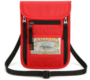 Borsa di viaggio - Antifurto RFID - Tasca ID - Blocco RFID - Portafoglio di viaggio - 3 tasche con chiusura a rasoio - Tasca ID con cinturino - Unisex - Impermeabile Oxford - Utilizzo quotidiano - 15,5 x 2 x 22 cm