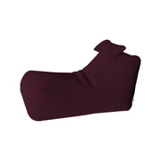 Pouf ??hck, Poltrona multiuso, Poltroncina sacco, Pouf poggiapiedi, Made in Italy, 70x120 h65 cm, Bordeaux