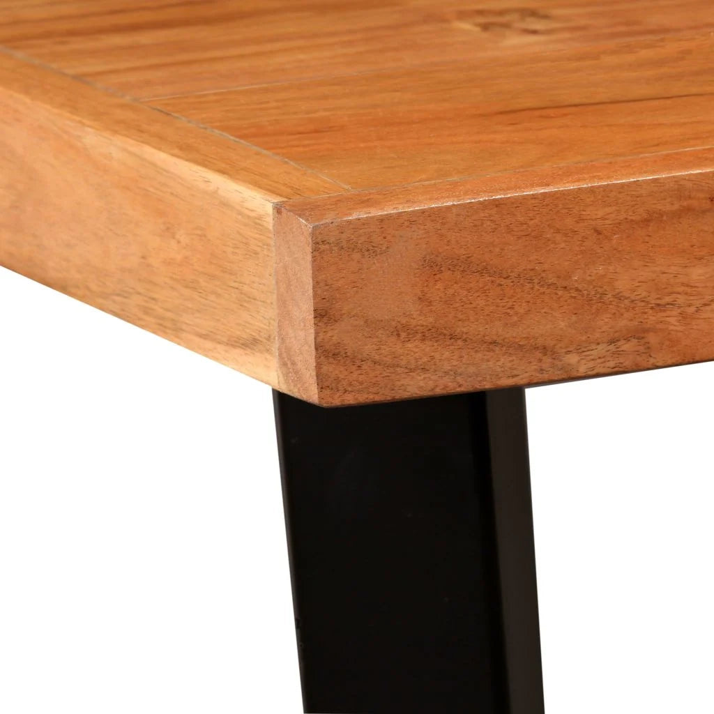 Tavolo alto stile bar/bistrot in legno massello di sheesham 107 cm 0902092
