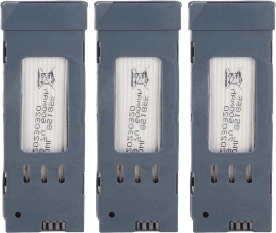 Batteria Lipo 600 Mah 3.7 V per Drone RC Quadcopter - Comprensione di 1 set di cavi di ricarica e 3 cavi di ricarica.