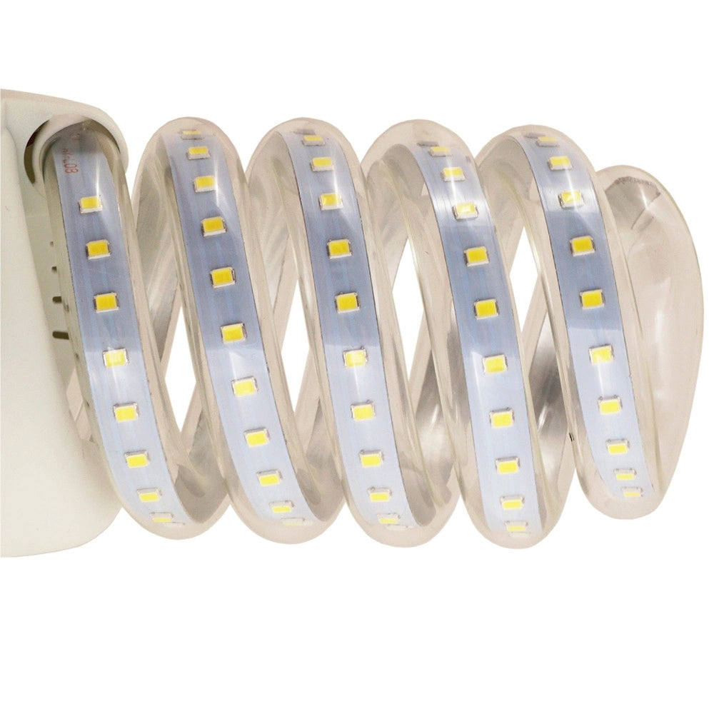 Trade Shop - Lampadina Luce Led Spirale E27 Basso Consumo Luce Bianco Bianca Freddo 6500k W - -bianco Freddo-5 Watt