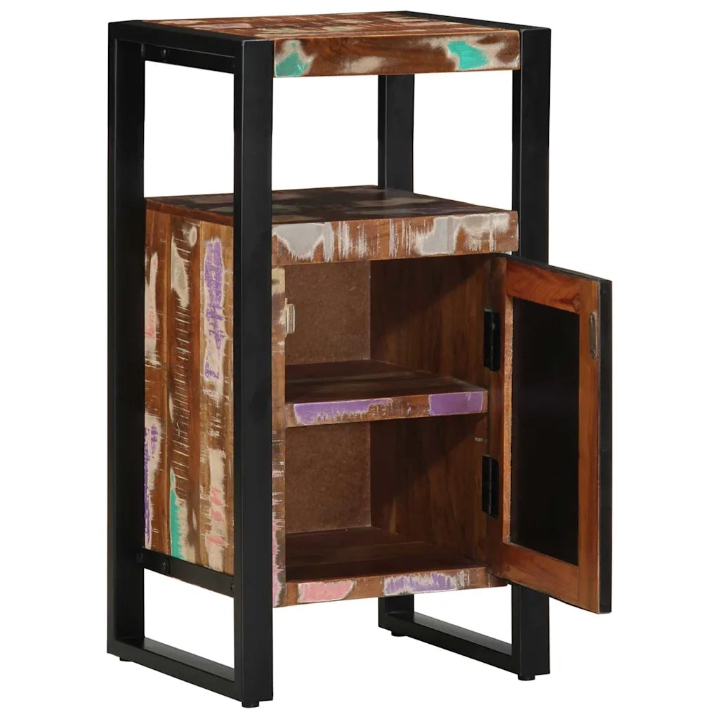 Mobile da Bagno con porta Marrone Legno Recuperato Massello 4013608