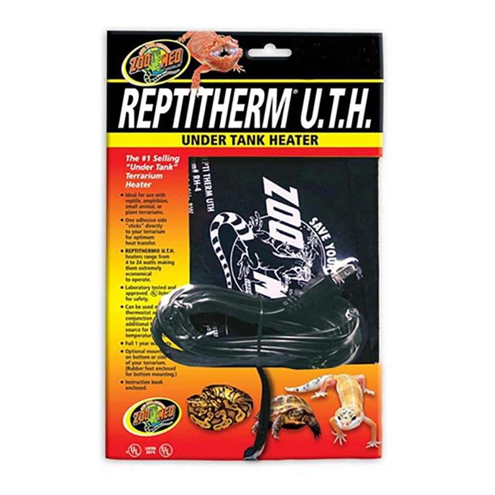 Zoomed Repti Therm UTH formato large (20x45cm) 24W per terrari da 150 a 200 litri -  Tappetino riscaldatore Esterno per rettili