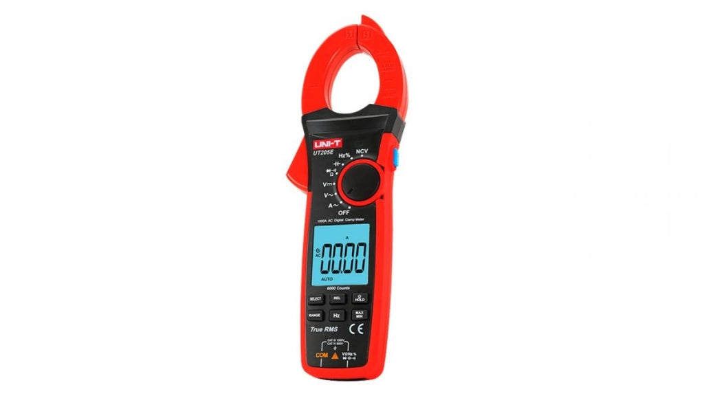 UNI-T UT205E Pinza Amperometrica Digitale True RMS 1000A AC 1000V NCV 6000 Conteggi