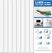 Kit di gestione cavi a cassetti - 8 pezzi - bianco - 400 mm