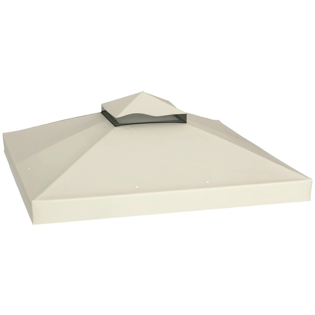 Copertura per Gazebo 3x3m ¨C zephmum ¨C Poliestere UPF30+ Crema