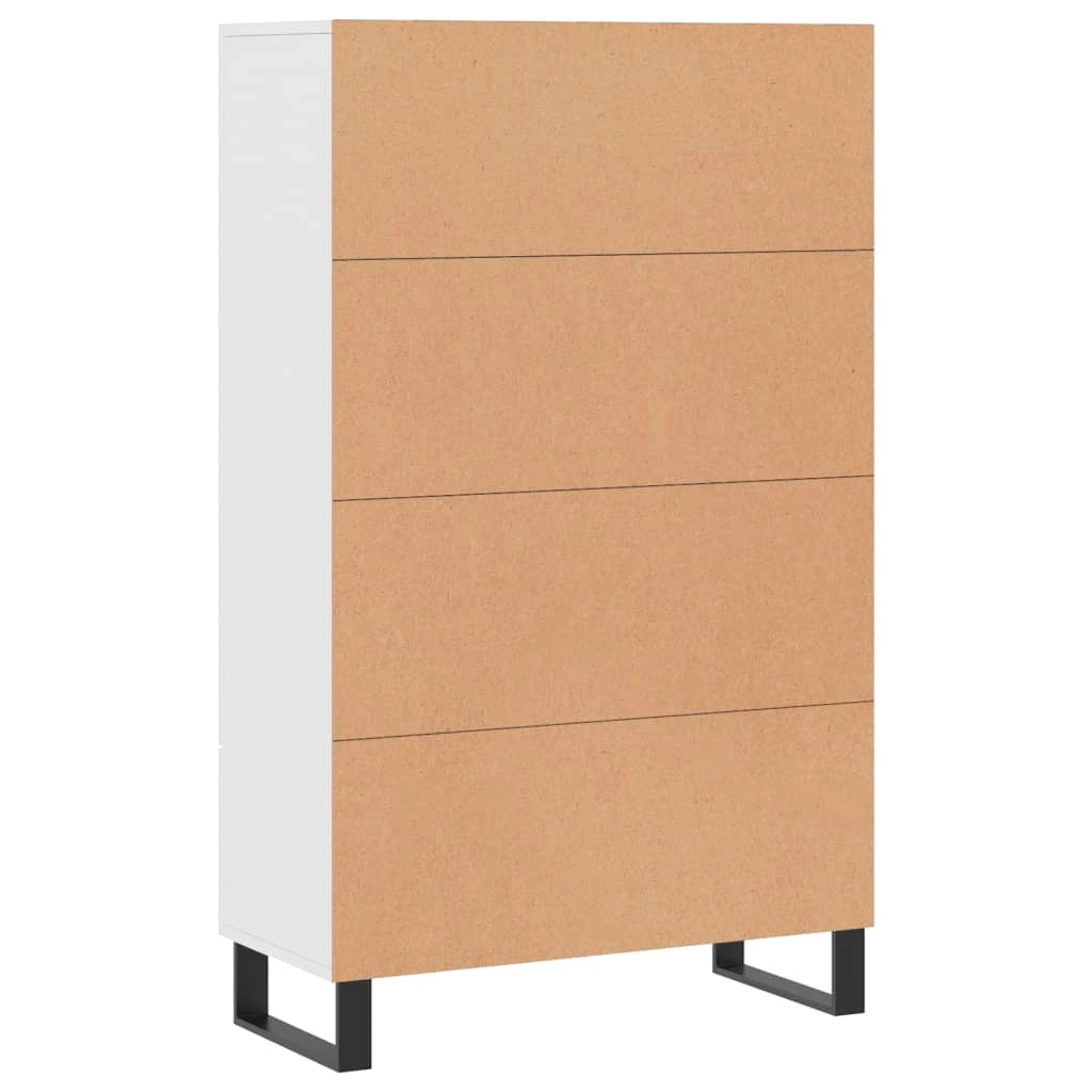 Buffet credenza cassettiera mobiletto mobile contenitore organizer cucina soggiorno salotto alto 69,5 x 31 x 115 cm legno ingegnerizzato bianco 02_0032502